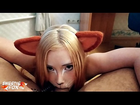 ❤️ Kitsune gbe dick ati pẹlu ni ẹnu rẹ ❤️❌ Iwa onihoho furo ❌️